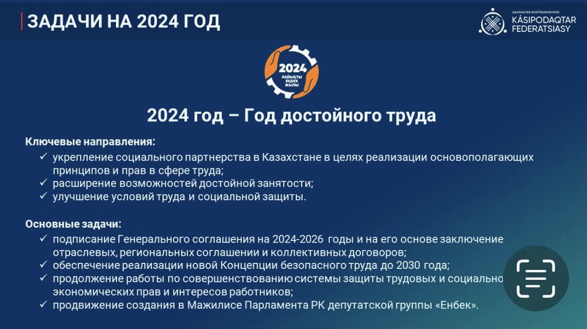 2024 ГОД ПРОФСОЮЗЫ ПРОВЕДУТ ПОД ЭГИДОЙ ГОДА ДОСТОЙНОГО ТРУДА