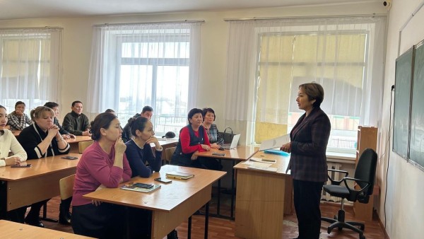 ПРЕДСЕДАТЕЛЬ ТЕМИРСКОЙ РАЙОННОЙ ОРГАНИЗАЦИИ ВСТРЕТИЛАСЬ С ЧЛЕНАМИ ПРОФСОЮЗА