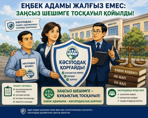 ЗАҢСЫЗ ШЕШІМГЕ ТОСҚАУЫЛ ҚОЙЫЛДЫ