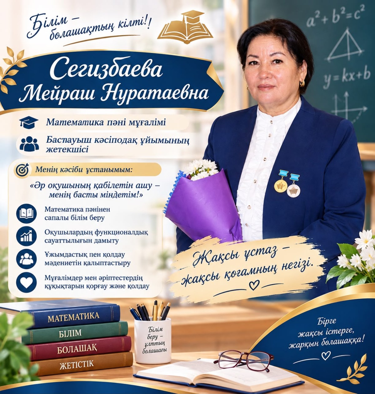 ҰЖЫМ МҮДДЕСІН ҰЛЫҚТАҒАН КӨШБАСШЫ
